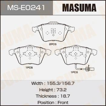 Masuma MS-E0241 Bremsbackensatz MSE0241: Bestellen Sie in Polen zu einem guten Preis bei 2407.PL!