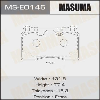 Masuma MS-E0146 Szczęki hamulcowe, zestaw MSE0146: Dobra cena w Polsce na 2407.PL - Kup Teraz!