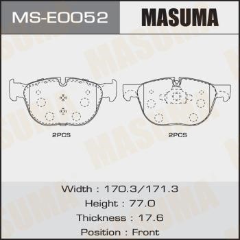 Masuma MS-E0052 Szczęki hamulcowe, zestaw MSE0052: Dobra cena w Polsce na 2407.PL - Kup Teraz!