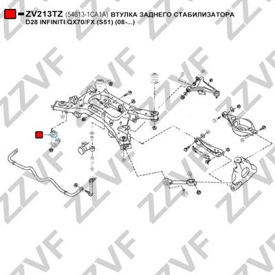 Опора, стабилизатор ZZVF ZV213TZ