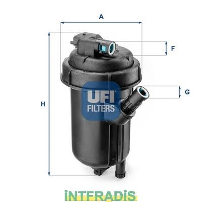Intfradis 101054 Корпус, фильтр очистки топлива 101054: Отличная цена - Купить в Польше на 2407.PL!