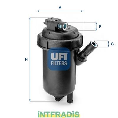 Intfradis 101053 Корпус, фильтр очистки топлива 101053: Отличная цена - Купить в Польше на 2407.PL!