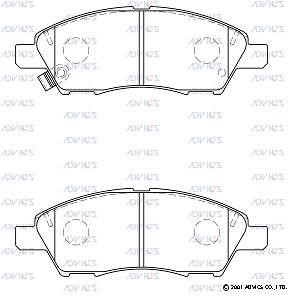 Advics SN508P Тормозные колодки дисковые передние, комплект SN508P: Отличная цена - Купить в Польше на 2407.PL!