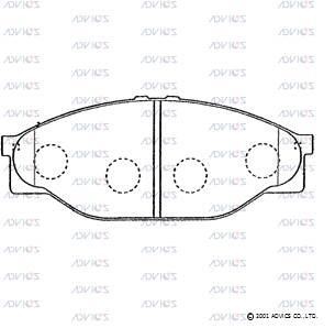 Advics SN646 Тормозные колодки дисковые передние, комплект SN646: Отличная цена - Купить в Польше на 2407.PL!