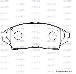 Advics SN102 Front disc brake pads, set SN102: Buy near me in Poland at 2407.PL - Good price!