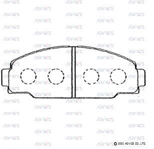 Advics SN823 Тормозные колодки дисковые, комплект SN823: Купить в Польше - Отличная цена на 2407.PL!