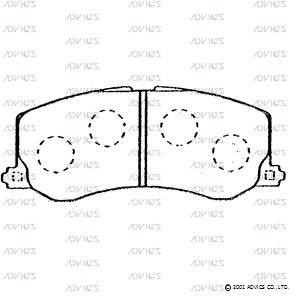 Advics SN652P Brake Pad Set, disc brake SN652P: Buy near me in Poland at 2407.PL - Good price!