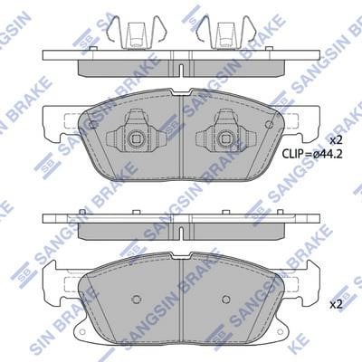 Sangsin SP4251A Front disc brake pads, set SP4251A: Buy near me in Poland at 2407.PL - Good price!