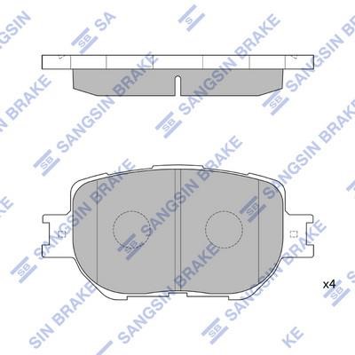 Sangsin SP1566 Front disc brake pads, set SP1566: Buy near me in Poland at 2407.PL - Good price!