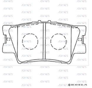 Advics A2N130 Brake Pad Set, disc brake A2N130: Buy near me in Poland at 2407.PL - Good price!