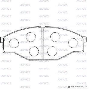 Advics A1N063 Brake Pad Set, disc brake A1N063: Buy near me in Poland at 2407.PL - Good price!