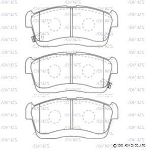 Advics SN910P Тормозные колодки дисковые, комплект SN910P: Отличная цена - Купить в Польше на 2407.PL!