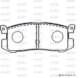 Advics SN785 Тормозные колодки дисковые задние, комплект SN785: Отличная цена - Купить в Польше на 2407.PL!