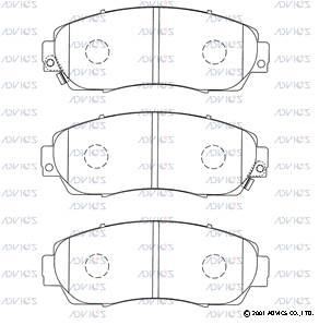 Advics C1N048 Front disc brake pads, set C1N048: Buy near me in Poland at 2407.PL - Good price!