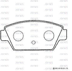 Advics SN830 Rear disc brake pads, set SN830: Buy near me in Poland at 2407.PL - Good price!