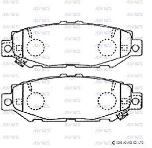 Advics A2N084 Тормозные колодки дисковые, комплект A2N084: Отличная цена - Купить в Польше на 2407.PL!