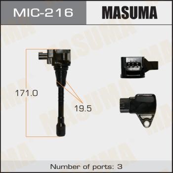Masuma MIC-216 Ignition coil MIC216: Buy near me in Poland at 2407.PL - Good price!