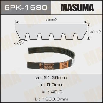 Masuma 6PK-1680 Pasek klinowy wielorowkowy 6PK1680: Dobra cena w Polsce na 2407.PL - Kup Teraz!