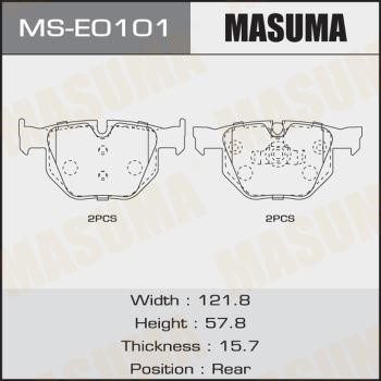 Masuma MS-E0101 Колодки гальмівні барабанні, комплект MSE0101: Приваблива ціна - Купити у Польщі на 2407.PL!