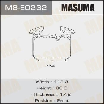 Masuma MS-E0232 Колодки гальмівні барабанні, комплект MSE0232: Купити у Польщі - Добра ціна на 2407.PL!
