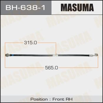 Masuma BH-638-1 Тормозной шланг BH6381: Отличная цена - Купить в Польше на 2407.PL!