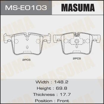 Masuma MS-E0103 Колодки гальмівні барабанні, комплект MSE0103: Приваблива ціна - Купити у Польщі на 2407.PL!