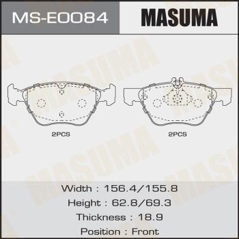 Masuma MS-E0084 Szczęki hamulcowe, zestaw MSE0084: Dobra cena w Polsce na 2407.PL - Kup Teraz!