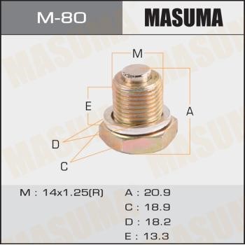 Masuma M-80 Sump plug M80: Buy near me in Poland at 2407.PL - Good price!