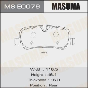 Masuma MS-E0079 Szczęki hamulcowe, zestaw MSE0079: Dobra cena w Polsce na 2407.PL - Kup Teraz!