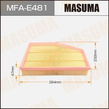 Masuma MFA-E481 Filtr powietrza MFAE481: Dobra cena w Polsce na 2407.PL - Kup Teraz!