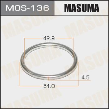 Masuma MOS-136 Exhaust pipe gasket MOS136: Buy near me in Poland at 2407.PL - Good price!