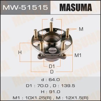 Masuma MW-51515 Маточина колеса MW51515: Приваблива ціна - Купити у Польщі на 2407.PL!
