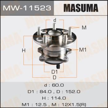 Masuma MW-11523 Wheel hub MW11523: Buy near me in Poland at 2407.PL - Good price!
