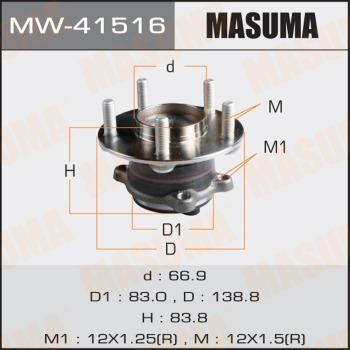 Masuma MW-41516 Маточина колеса MW41516: Приваблива ціна - Купити у Польщі на 2407.PL!