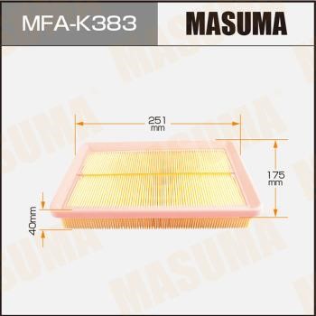 Masuma MFA-K383 Filtr powietrza MFAK383: Dobra cena w Polsce na 2407.PL - Kup Teraz!