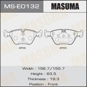 Masuma MS-E0132 Bremsbackensatz MSE0132: Kaufen Sie zu einem guten Preis in Polen bei 2407.PL!