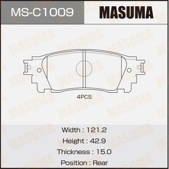 Masuma MS-C1009 Szczęki hamulcowe, zestaw MSC1009: Dobra cena w Polsce na 2407.PL - Kup Teraz!
