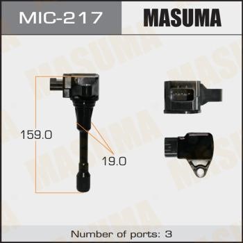 Masuma MIC-217 Ignition coil MIC217: Buy near me in Poland at 2407.PL - Good price!