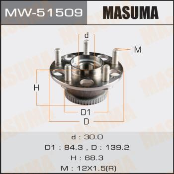 Masuma MW-51509 Wheel hub MW51509: Buy near me in Poland at 2407.PL - Good price!