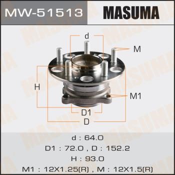 Masuma MW-51513 Wheel hub MW51513: Buy near me in Poland at 2407.PL - Good price!