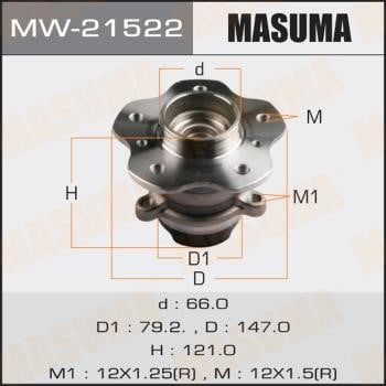 Masuma MW-21522 Wheel hub MW21522: Buy near me in Poland at 2407.PL - Good price!