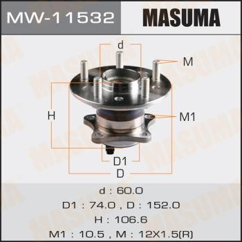 Masuma MW-11532 Wheel hub MW11532: Buy near me at 2407.PL in Poland at an Affordable price!
