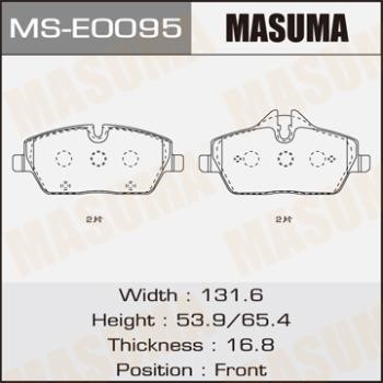 Masuma MS-E0095 Колодки тормозные барабанные, комплект MSE0095: Отличная цена - Купить в Польше на 2407.PL!