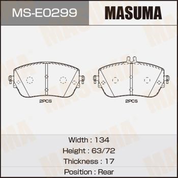 Masuma MS-E0299 Szczęki hamulcowe, zestaw MSE0299: Dobra cena w Polsce na 2407.PL - Kup Teraz!
