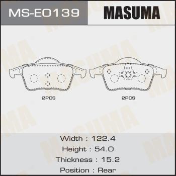 Masuma MS-E0139 Szczęki hamulcowe, zestaw MSE0139: Dobra cena w Polsce na 2407.PL - Kup Teraz!