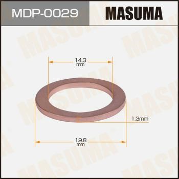 Masuma MDP-0029 Кольцо уплотнительное пробки маслосливной MDP0029: Отличная цена - Купить в Польше на 2407.PL!