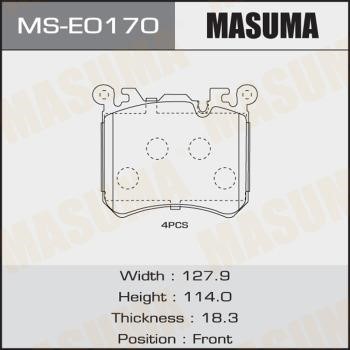 Masuma MS-E0170 Колодки тормозные барабанные, комплект MSE0170: Купить в Польше - Отличная цена на 2407.PL!