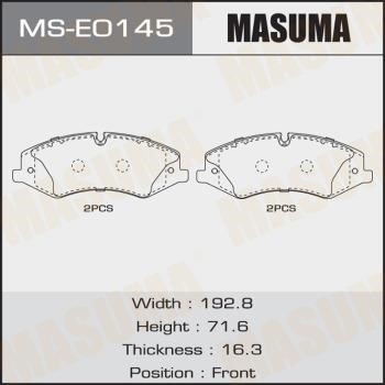Masuma MS-E0145 Szczęki hamulcowe, zestaw MSE0145: Dobra cena w Polsce na 2407.PL - Kup Teraz!