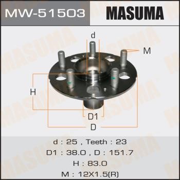 Masuma MW-51503 Wheel Bearing Kit MW51503: Buy near me in Poland at 2407.PL - Good price!