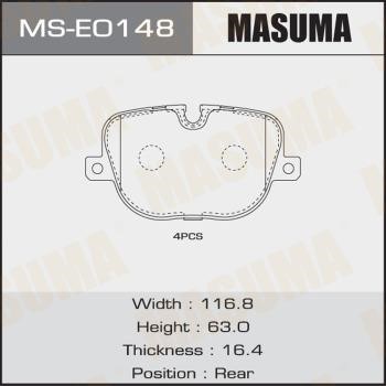 Masuma MS-E0148 Колодки тормозные барабанные, комплект MSE0148: Отличная цена - Купить в Польше на 2407.PL!